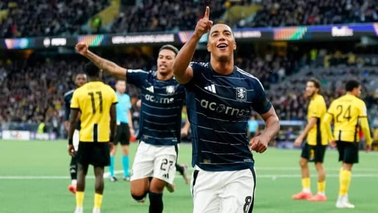 Young Boys 0-3 Aston Villa: Tielemans strike helps Villans record historic Champions League win