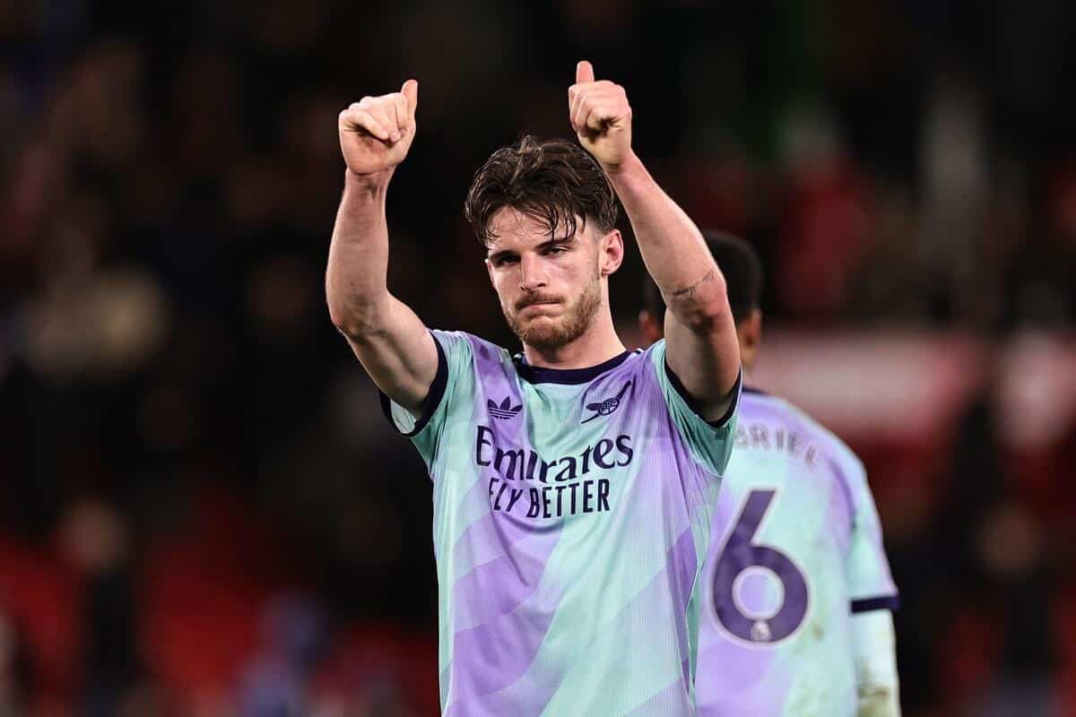 Arsenal midfielder Declan Rice