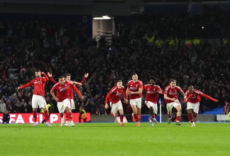 Brighton 0-0 Nottingham Forest (3-4): Yates books semi-final place with third shootout win