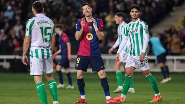 Barcelona 1-1 Real Betis: Blaugrana extend lead at top despite draw