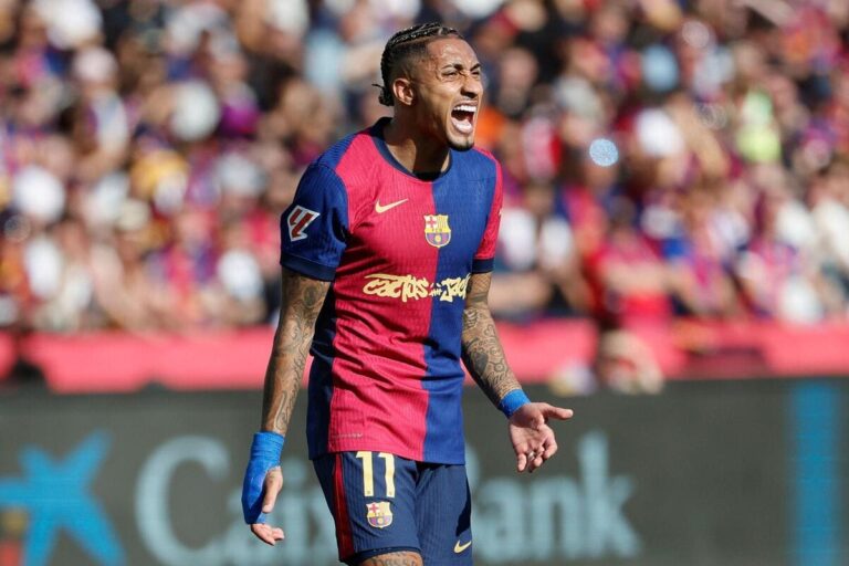 Barcelona 4-3 Real Madrid: Mbappe hat-trick not enough as Raphinha double edges Blaugrana towards the title