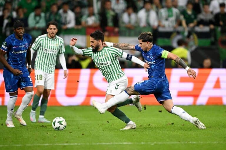Isco oozes class as Betis lead Chelsea in Conference League final