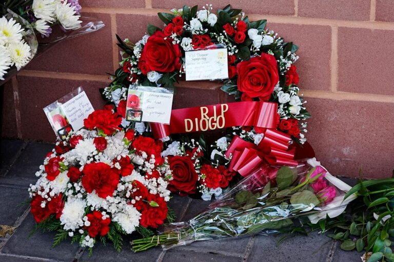 Bruno Fernandes and Ruben Amorim lead Manchester tributes for Diogo Jota at Anfield