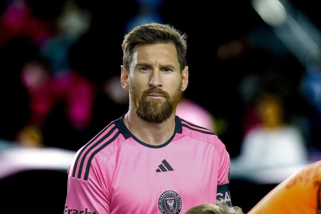 Lionel Messi playing MLS football for Inter Miami